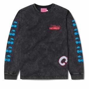 NWT Cherry World tie dye long sleeve tee S
